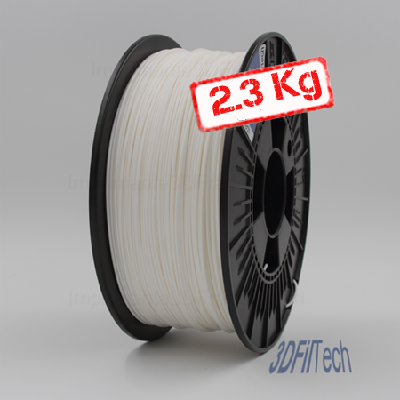 Bobine de filament PLA Blanc 1.75mm 2.3kg 3DFilTech