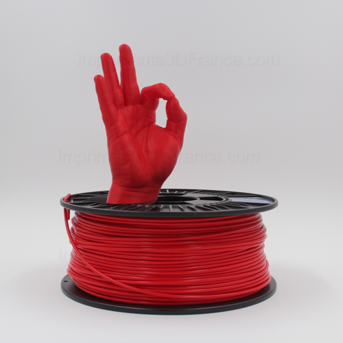 Rollo de filamento abs para impresora 3d color rojo - 10553 - MaxiTec