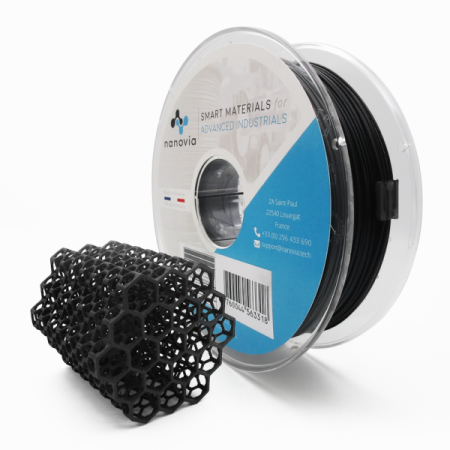 Imprimante3dFrance - Filament 3D Nanovia ABS Fibre d'aramide 2.85mm noir 500g