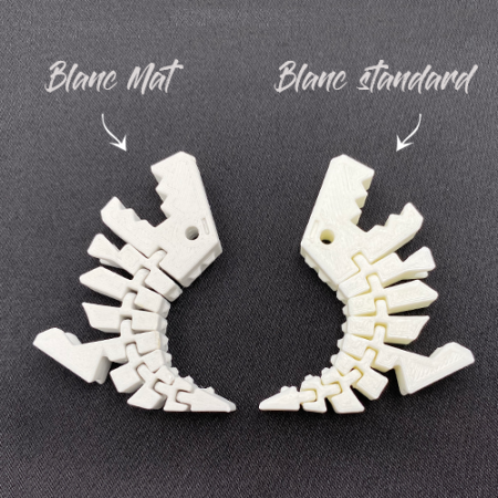 Exemple d'impression avec le filament PLA Blanc Mat 2.85mm 3DFilTech