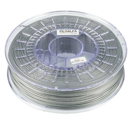 Bobine de filament N-ASA Gris Métallisé 2.85mm 0.7kg FiloAlfa