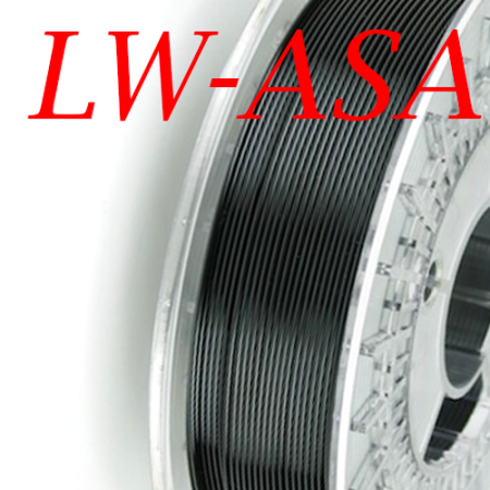 Bobine de filament LW-ASA Noir 1.75mm 650g ColorFabb